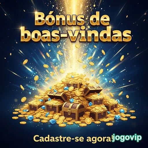 Imagem do bônus de boas-vindas do JogoVip, destacando promoções atrativas para novos usuários.