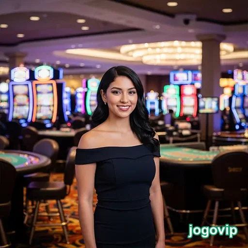 Modelo de cassino VIP do site jogovip, mostrando elementos de jogo e sofisticação.